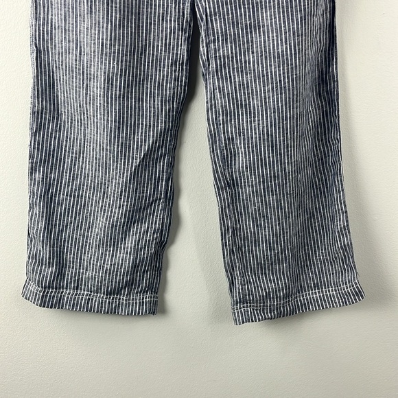 Chelsea & Theodore 100% Linen Striped Elastic Pull On Beachy Pants Womens Size S - Picture 6 of 14